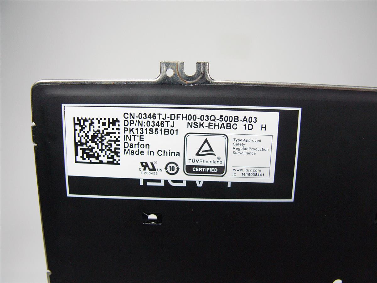 346TJ 0NPN8 DELL Latitude 7280 7380 7389 podsvícená US klávesnice