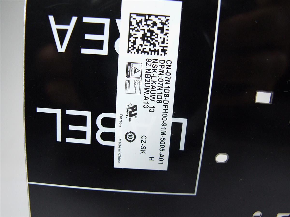 7N1D8 DELL Latitude E5470 5480 5488 klávesnica SK (originálne slovenské znaky)