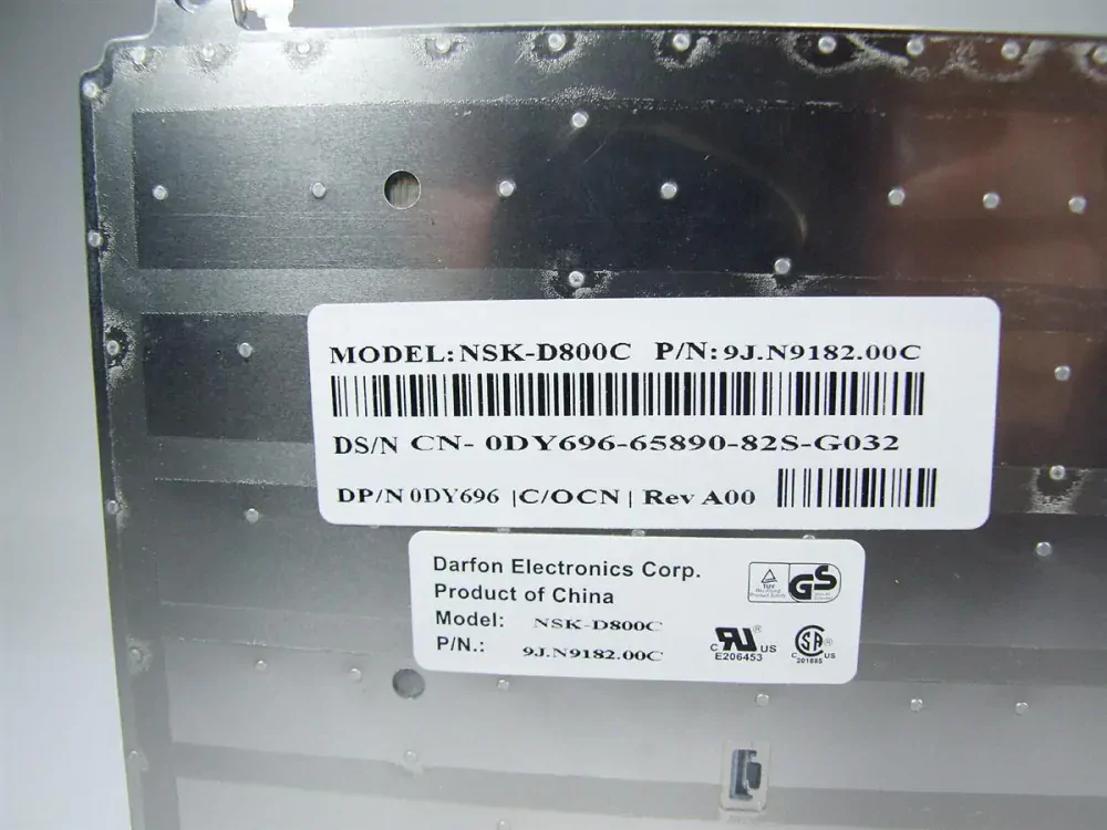 DY696  DELL XPS M1720 M1730 česká klávesnice