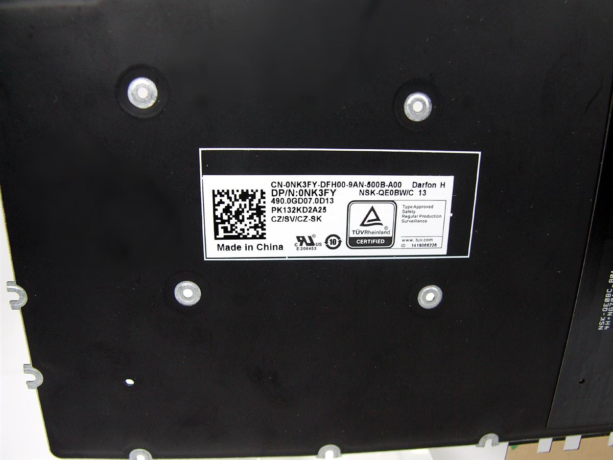 NK3FY DELL Latitude 13 3301 klávesnice (česká, podsvícená)
