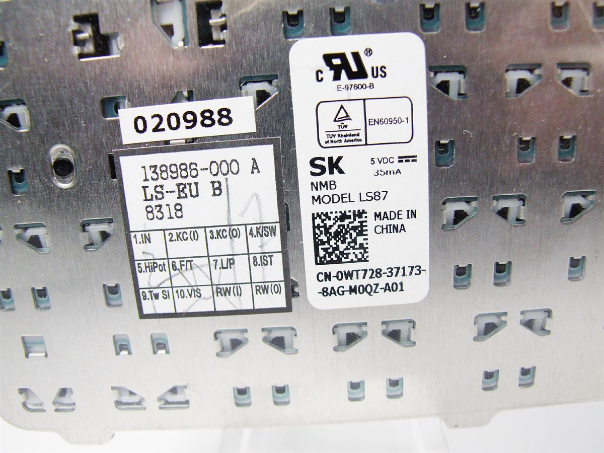 WT728 DELL Inspiron 1435 1535 klávesnica SK (originálne slovenské znaky)