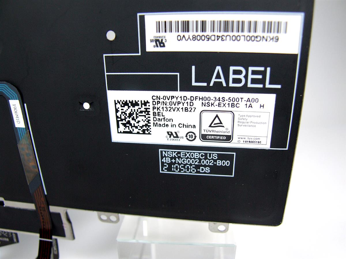 VPY1D DELL Latitude 5500 5501 5510 5511 belgická podsvícená klávesnice