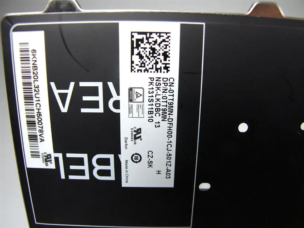 TT9MN V36YD DELL Latitude E5450 E5470 klávesnice (česká, podsvícená)