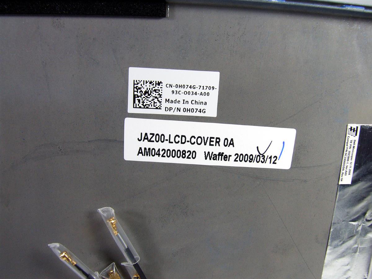 H074G DELL Latitude E4200 zadní kryt displaye (LCD back cover) - blue