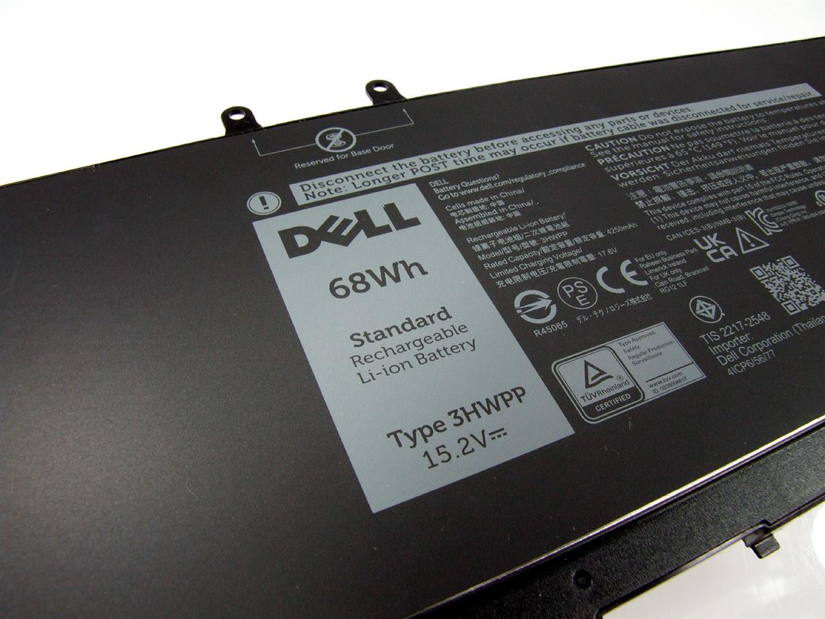 3HWPP Originální náhradní baterie DELL Precision 3550 68 Wh (Li-ion, 4-cell)