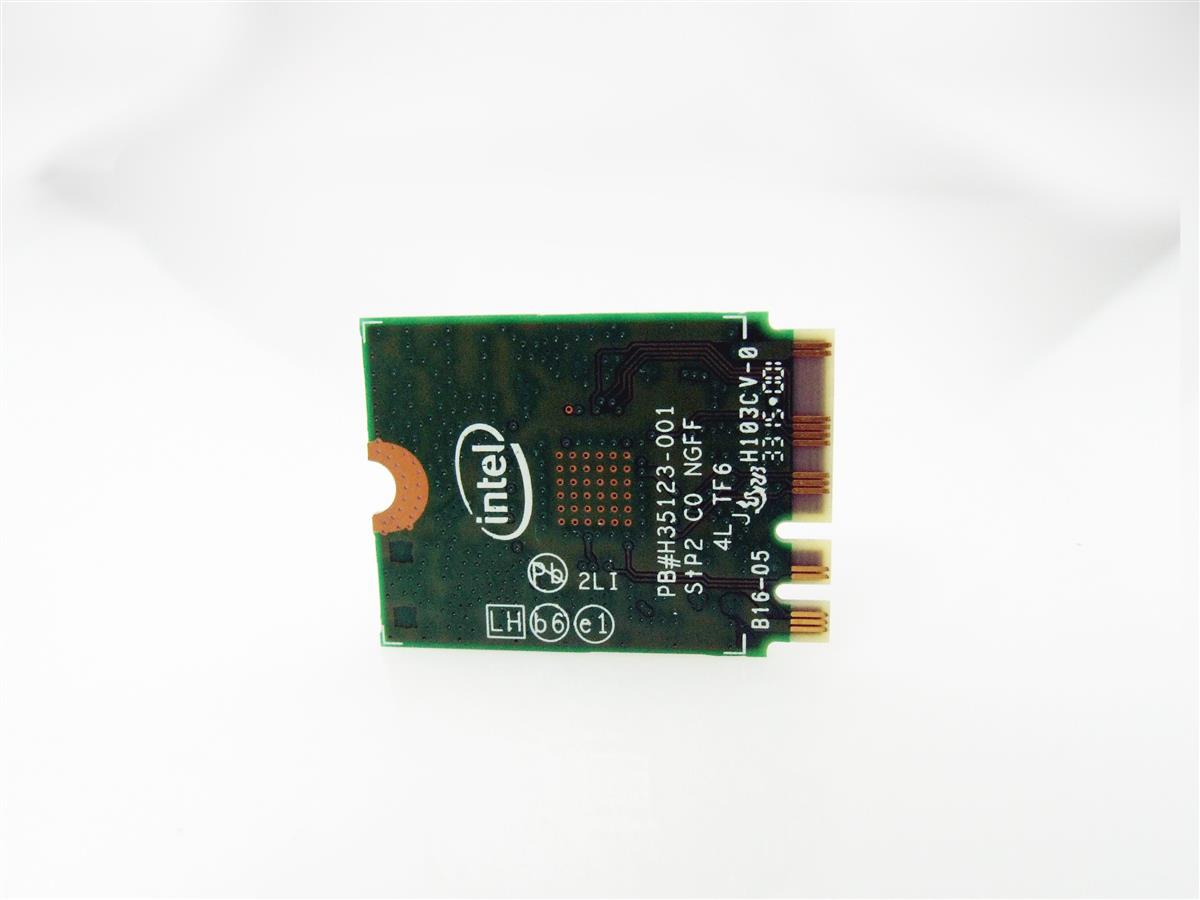 K57GX Intel AC 7265 WiFi karta Wi-Fi 5 + Bluetooth 4.0 (Dual Band 2.4/5 GHz)