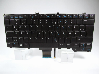 896NG DELL Latitude E7240 E7440 podsvícená německá klávesnice
